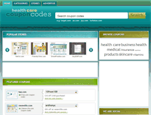 Tablet Screenshot of healthcarecouponcodes.com